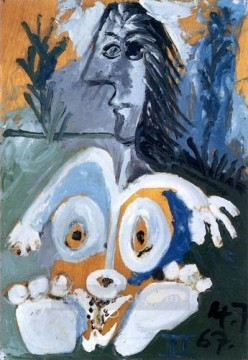 Pablo Picasso Painting - Desnudo frontal en la hierba 1967 Pablo Picasso